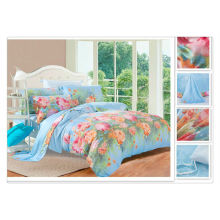 40*40s 133*72 reactive printing Purebest flower printed tencel bedding set